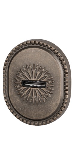 Накладка на сувальдный замок ESC.S-auto.CL/OV (PS-DEC CL) AS-9 античное серебро