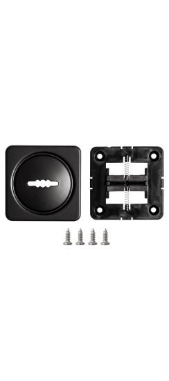 Накладка на сувальдный замок ESC.S-auto.MSC/K.62 с авт.шторками BL-24 черный (1шт.)