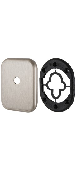 Декоративная Квадратная накладка на цилиндр со штоком BK-DEC SQ (ATC Protector 1) SN-3 Мат.никель