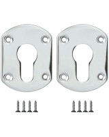 Накладка на цилиндр ESC.C+C/OV.set (ESC031) CP хром (2шт.)