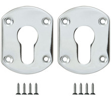 Накладка на цилиндр ESC.C+C/OV.set (ESC031) CP хром (2шт.)