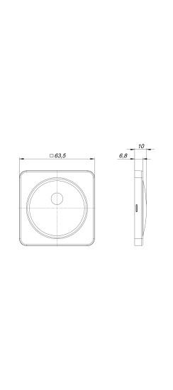 Накладка на шток цилиндра ESC.O.MSC/K.62 BL-24 черный (1шт.)