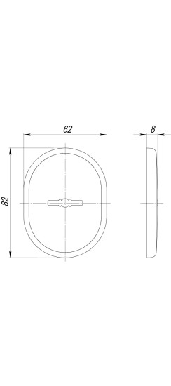 Декоративная накладка на сувальдный замок со шторкой PS-DEC CT (ATC Protector 1) GP-2 Золото