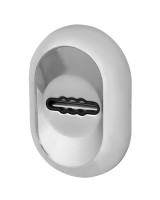 Накладка на сувальдный замок ESC.S-auto/CRE/OV.13 (ESC-13S) с автомат. шторками CP хром