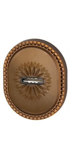 Накладка на сувальдный замок ESC.S-auto.CL/OV (PS-DEC CL) BB-17 коричневая бронза