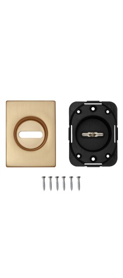 Накладка на сувальдный замок ESC.S-auto.RL/U/K.477 SSG-39 сатинированное золото