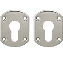 Накладки под цилиндр "Гардиан" хром ГХ 31 /пара/, объемная /123:479/