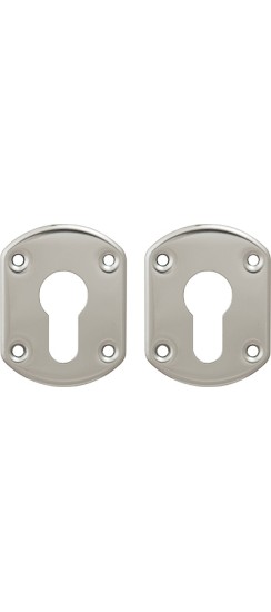 Накладки под цилиндр "Гардиан" хром ГХ 31 /пара/, объемная /123:479/