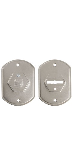 Накладки сувальдные "Гардиан" крашен. ГН 20 /пара/, плоская /123:473/