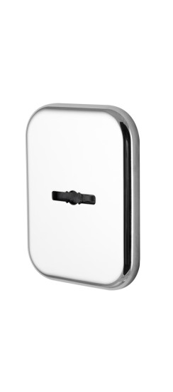 Декоратив. Квадратная накл. на сувальдный замок со шторкой PS-DEC SQ CT (ATC Protector 1) CP-8 Хром