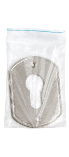 Накладки под цилиндр "Гардиан" никель ГН 30 /пара/, плоская /123:475/