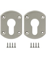 Накладка на цилиндр ESC.C+C/OV.set (ESC031) SN мат.никель (2шт.)