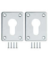Накладка на цилиндр ESC.C+C/K.set (ESC083) CP хром (2шт.)