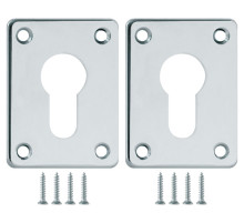 Накладка на цилиндр ESC.C+C/K.set (ESC083) CP хром (2шт.)