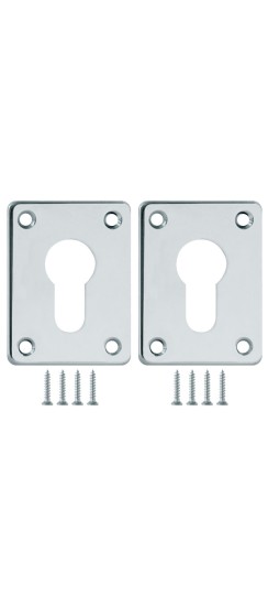 Накладка на цилиндр ESC.C+C/K.set (ESC083) CP хром (2шт.)