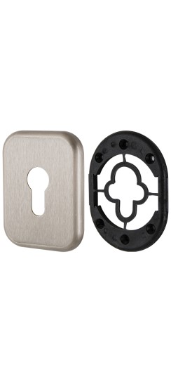 Декоративная Квадратная накладка на цилиндр ET-DEC SQ (ATC Protector 1) SN-3 Мат.никель