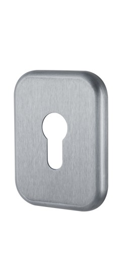 Декоративная Квадратная накладка на цилиндр ET-DEC SQ (ATC Protector 1) SC-14 Матовый хром