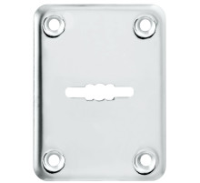 Декоративная накладка ESC081/0-SS (нержавейка) на сув. замок без шторки (1 шт.) тех.упак.