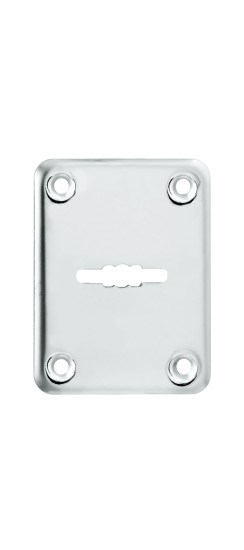 Декоративная накладка ESC081/0-SS (нержавейка) на сув. замок без шторки (1 шт.) тех.упак.