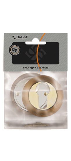 Накладка под цилиндр ET.R.RM54 (ET RM) SN/CP-3 матовый никель/хром