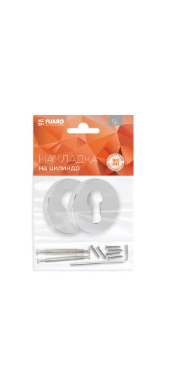 Накладка на цилиндр ET.R.SLR52 CP-8 хром