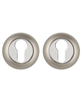 Накладка под цилиндр ET.R.ZR54 (ET ZR) SN/CP-3 матовый никель/хром