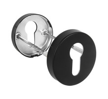 Накладка под цилиндр ET.R.DSS201-02 (DSS-02-ET) (INOX 201) BLACK