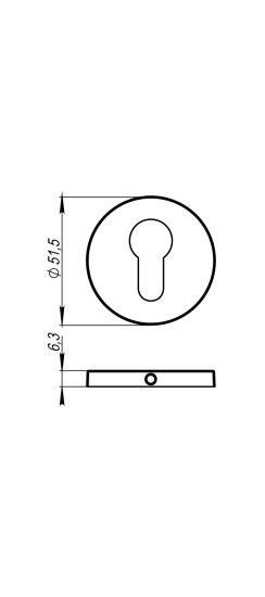 Накладка под цилиндр ET.R.URS52 (ET URS) MWSC-33 итальянский тисненый