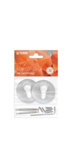 Накладка на цилиндр ET.R.SLR52 SSC-16 сатинированный хром