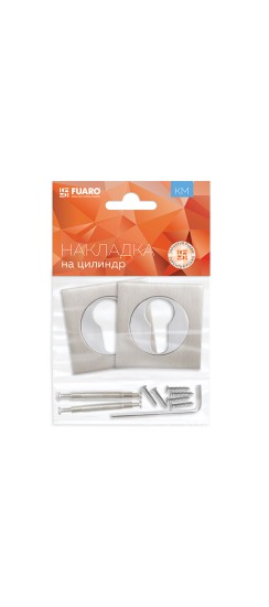 Накладка под цилиндр ET.K.KM52 (ET KM) SN/CP-3 матовый никель/хром