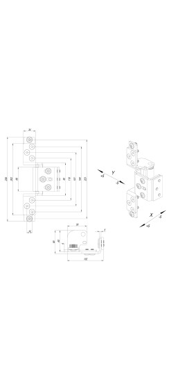 Петля скрытой установки HH-120 (hide hinge) до 120 кг (на 2 петли)