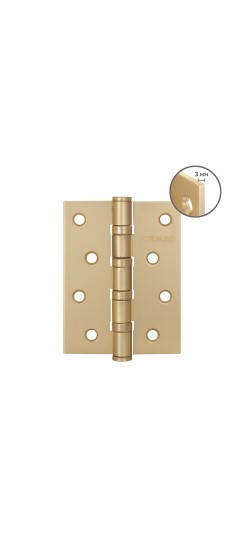 Петля универсальная HEAVY IN4400U SSG (сатинированное золото) 100х75х3 мм