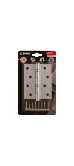 Петля универсальная IN4400U-BL WР (4BB/BL 100x75x2,5) белый жемчуг БЛИСТЕР