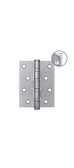 Петля универсальная HEAVY IN4400U SSC (сатинированный хром) 100х75х3 мм