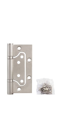 Петля из нержавейки универсальная без врезки IN4500W INOX 304 (500-2BB 100x2,5)