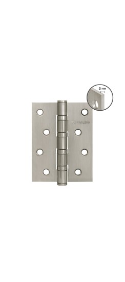 Петля универсальная HEAVY IN4400U SN (матовый никель) 100х75х3 мм