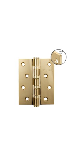 Петля универсальная HEAVY IN4400U GOLD-24 (золото 24K) 100х75х3 мм