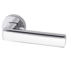 Ручка раздельная R.URB52.CUBE (CUBE URB3) CP/White-14 хром/белый