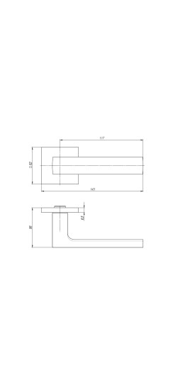 Ручка раздельная K.USS52.SKY (SKY USS) BL-26 черный