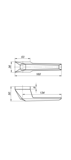 Ручка раздельная K.UCS36.STONE (STONE UCS) BL-26 черный