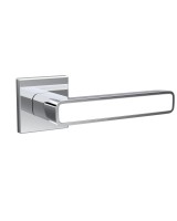 Ручка раздельная K.ARC.Q52.MARS CP/WH-19 хром/белый