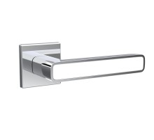 Ручка раздельная K.ARC.Q52.MARS CP/WH-19 хром/белый