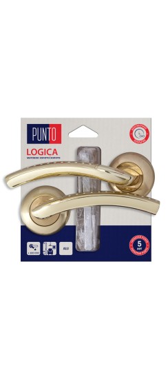 Ручка раздельная LM/A R.TL54.LOGICA/HD SG/GP-4 матовое золото/золото