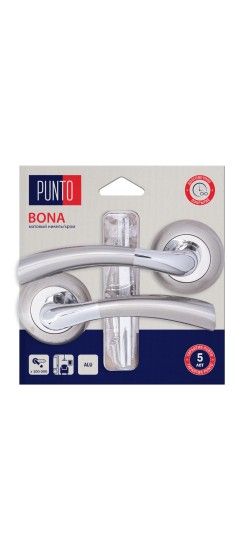 Ручка раздельная LM/A R.TL54.BONA/HD SN/CP-3 матовый никель/хром