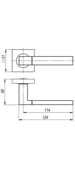 Ручка раздельная K.JK51.FUSION (FUSION JK) BL-24 черный