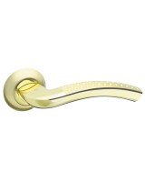 Ручка раздельная R.AR54.LOUNGE (LOUNGE AR) 130mm SG/GP-4 матовое золото/золото