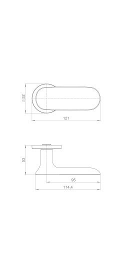 Ручка раздельная R.URS52.SOHO AC-9 медь