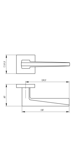 Ручка раздельная K.USS52.MORI (MORI USS) BL-26 черный
