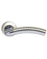 Ручка раздельная R.LD54.Libra26 (Libra LD26) SN/CP-3 матовый никель/хром TECH (кв. 8х140)