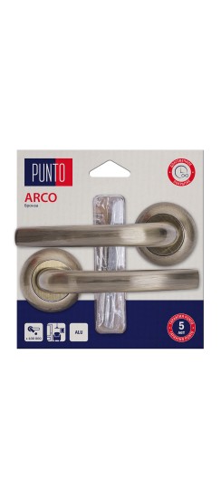 Ручка раздельная LM/A R.TL54.ARCO/HD ABG-6 бронза